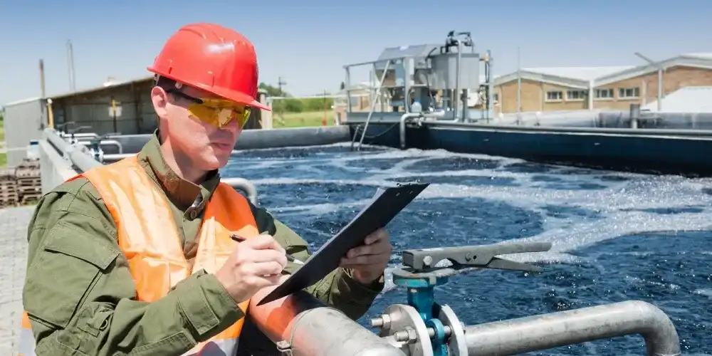 Checking waste water treatment